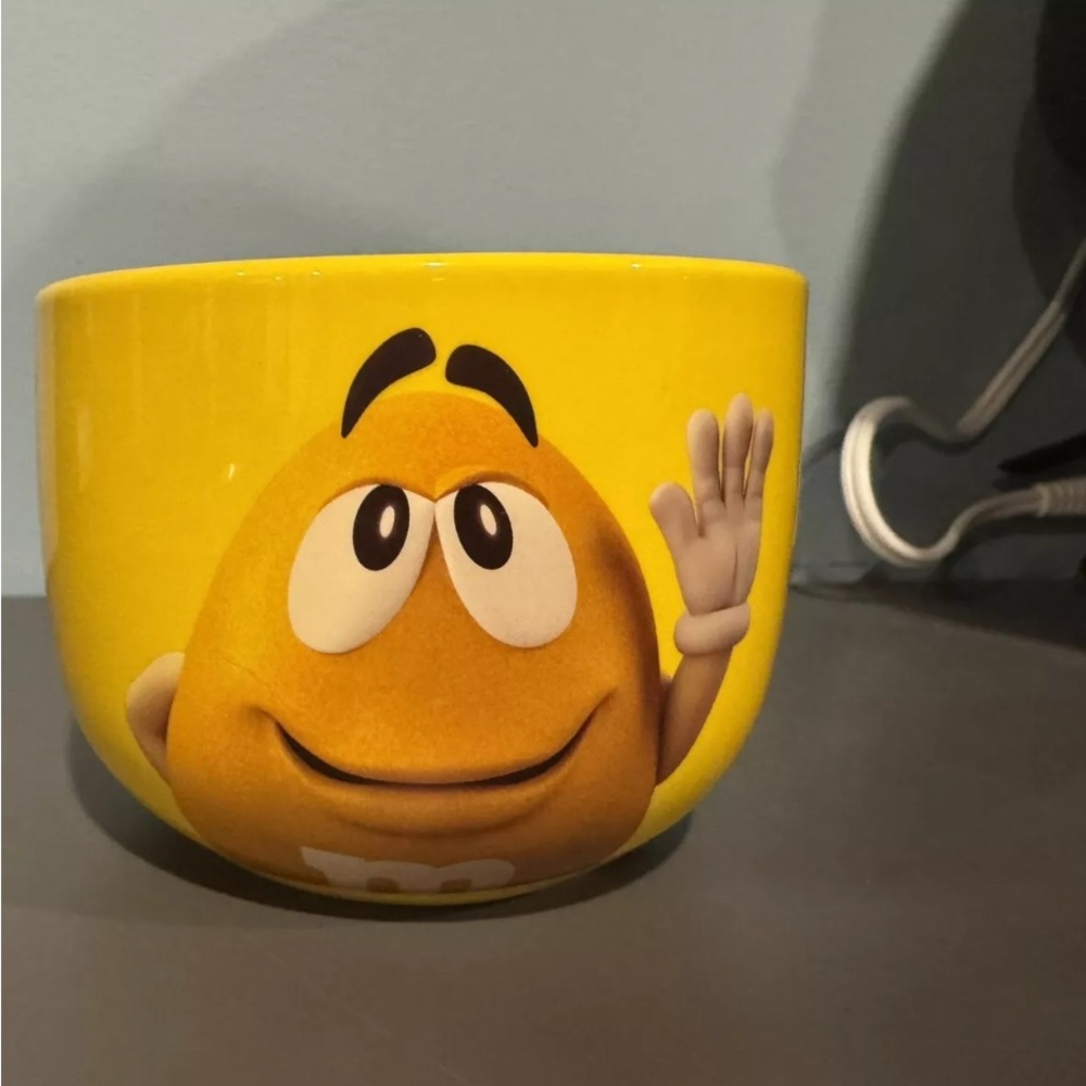 M&M's Yellow Ceramic Character Bowl 2023